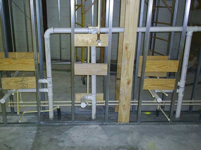 plumbing wall